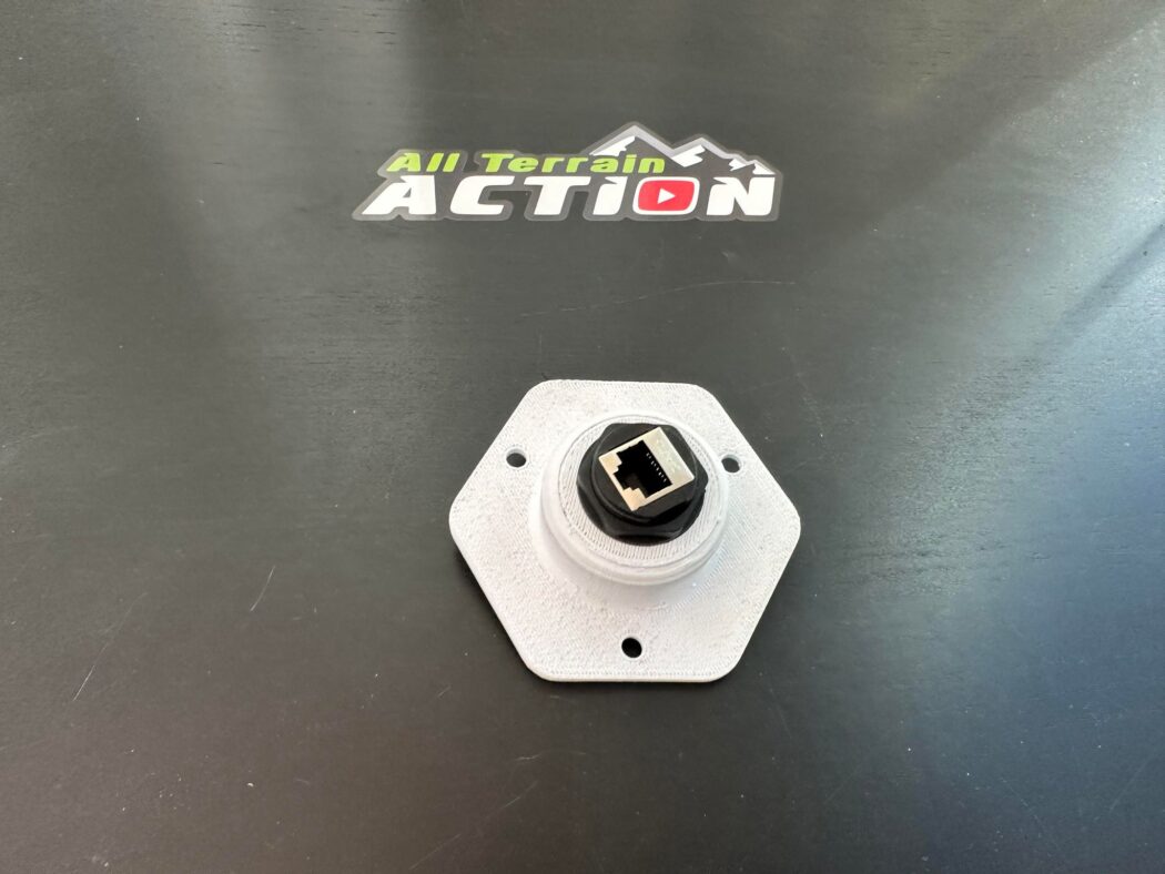 Starlink V2 V3 RV Checker Plate RJ45 Passthrough Socket - Image 4