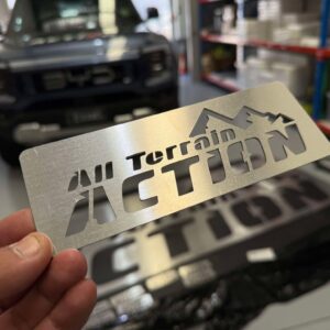 All Terrain Action Nameplate 165x60x1.6mm