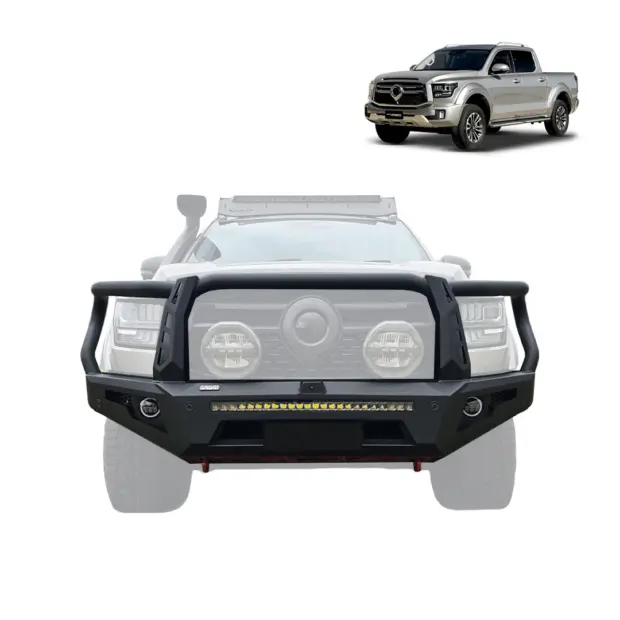 SAVAGE FORGED RAMPAGE HOOPED BULL BAR - GWM ALPHA 2024+ DIESEL, HEV & PHEV