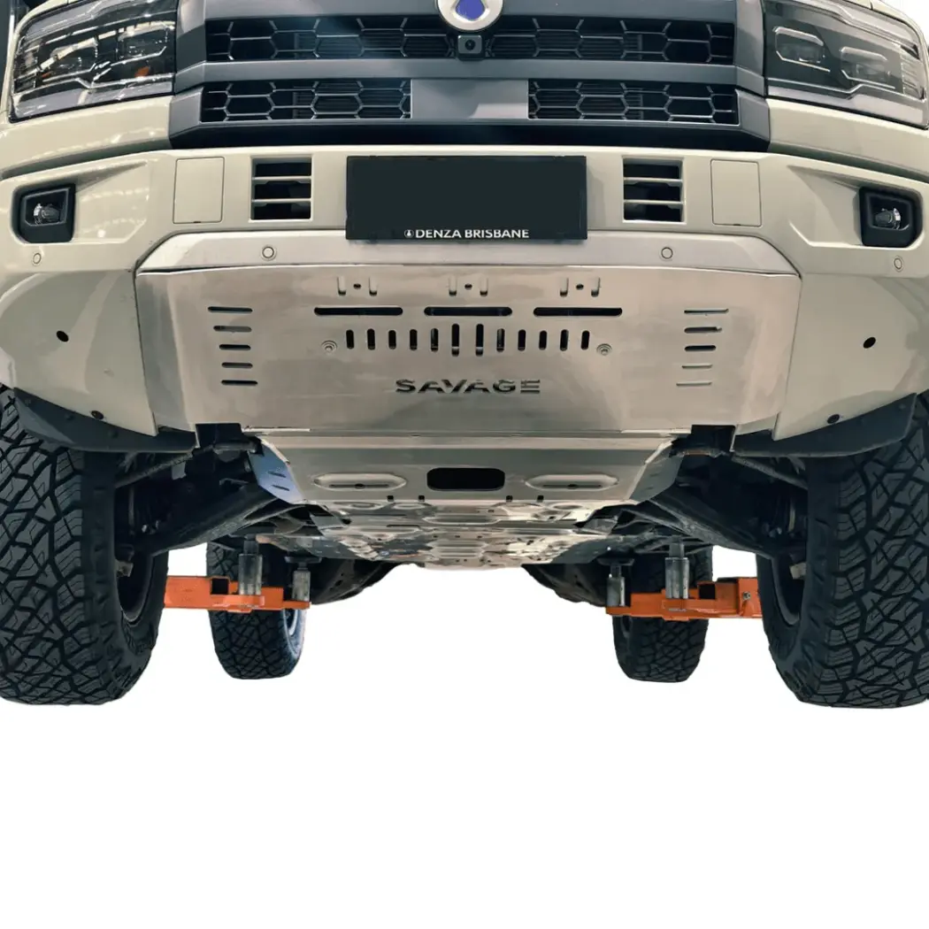 SAVAGE FULL ARMOUR ALUMINIUM UNDER BODY BASH PLATE PROTECTION KIT DENZA B5 2026+